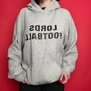 Gildan Grey and black football hoodie  🖤​​​​​​​​​​​​​